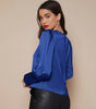 Chemise Satin à Manches Longues pour Femme - Emilia Lane
