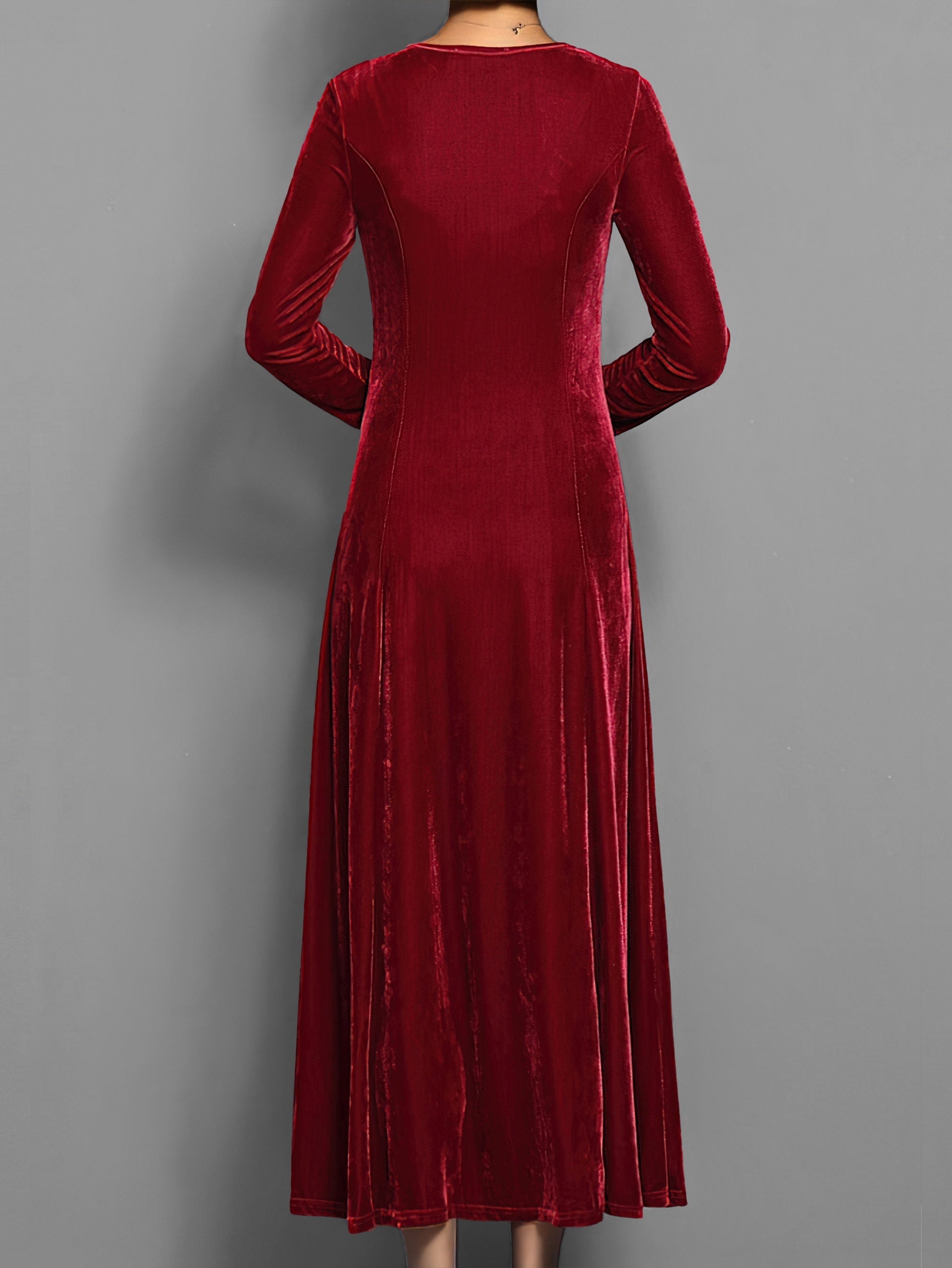 Robe Longue en Velours pour Femmes