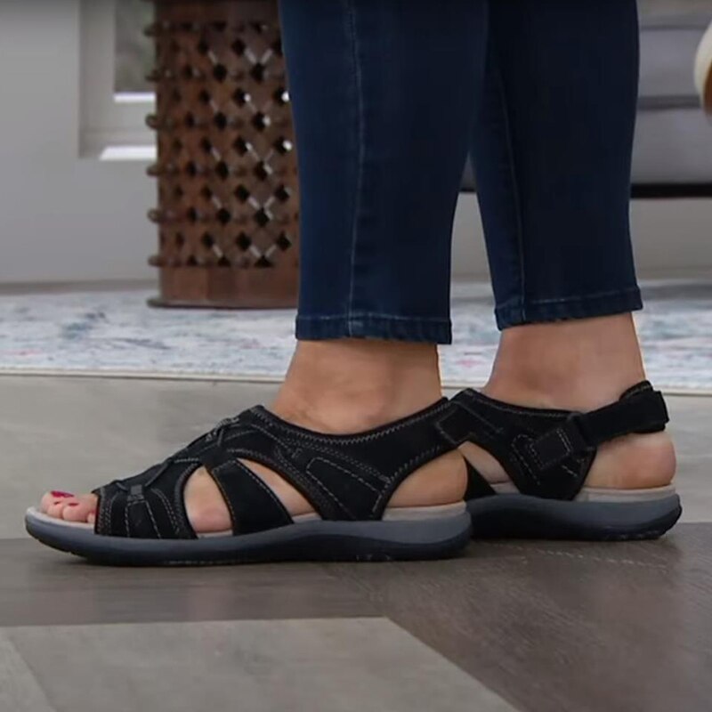 Sandali ortopedici con cinturini regolabili da donna | Ideali per l'estate
