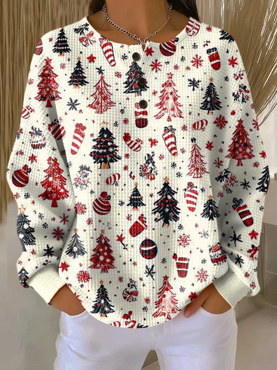 Pull en Tricot Waffle pour Femmes