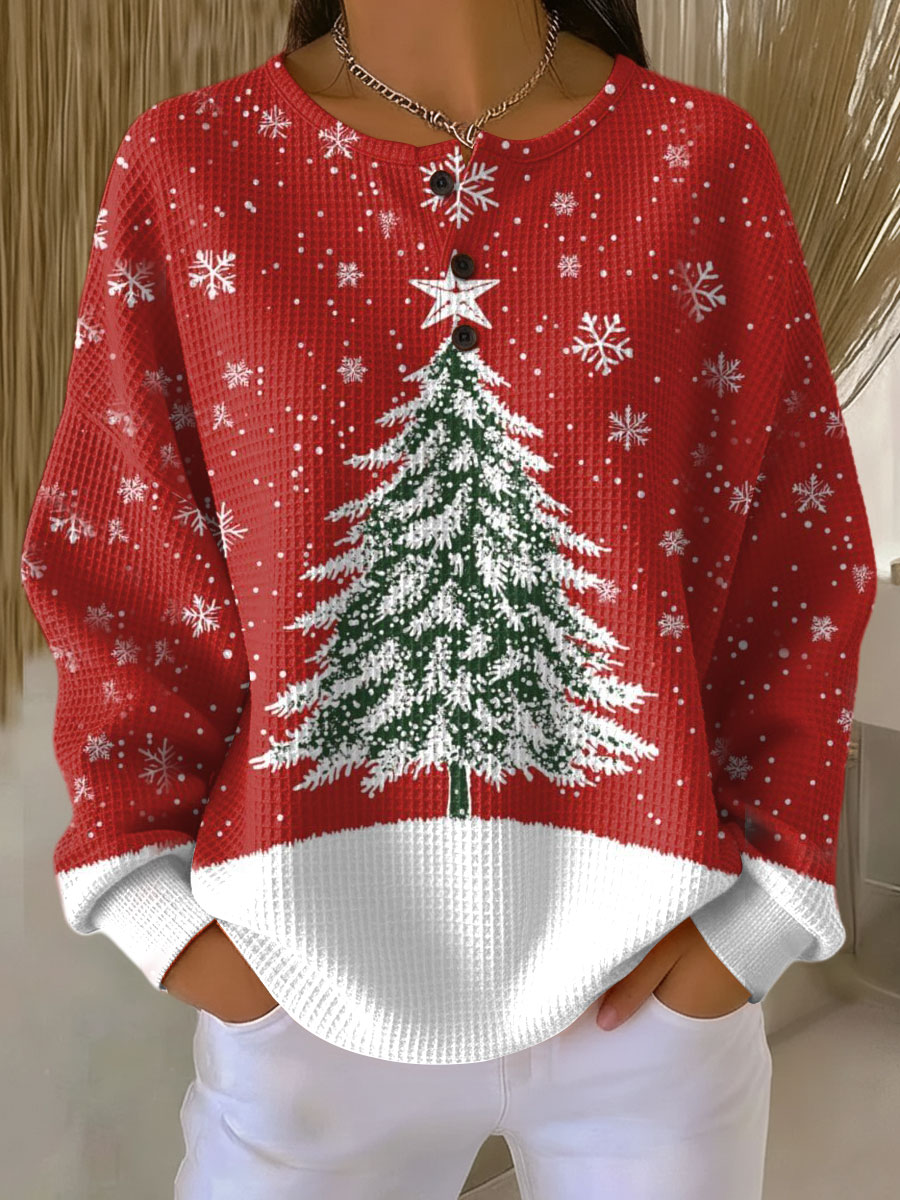 Pull en Tricot Waffle pour Femmes