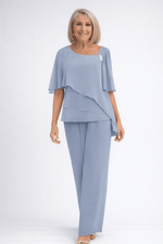 Ensemble 2 pièces - Pantalon Large pour Femmes - Emilia Lane