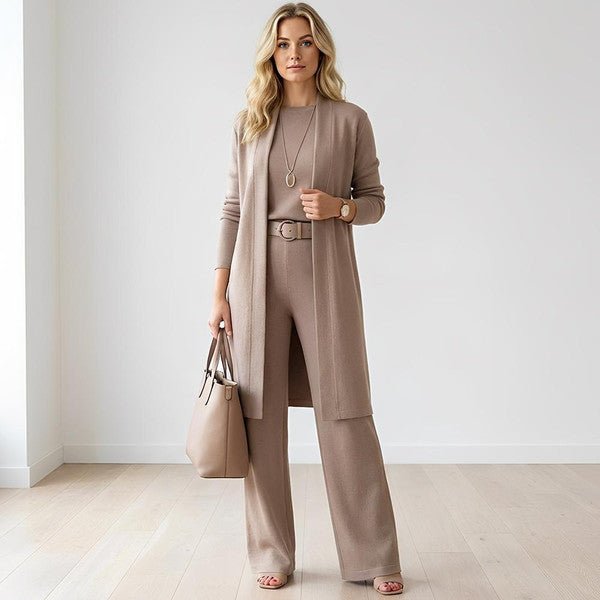 Ensemble 3 Pièces avec Veste Longue pour Femmes - Emilia Lane