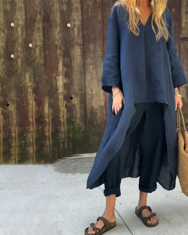 Ensemble Deux - Pièces Élégant et Confortable Bleu Marine - Emilia Lane