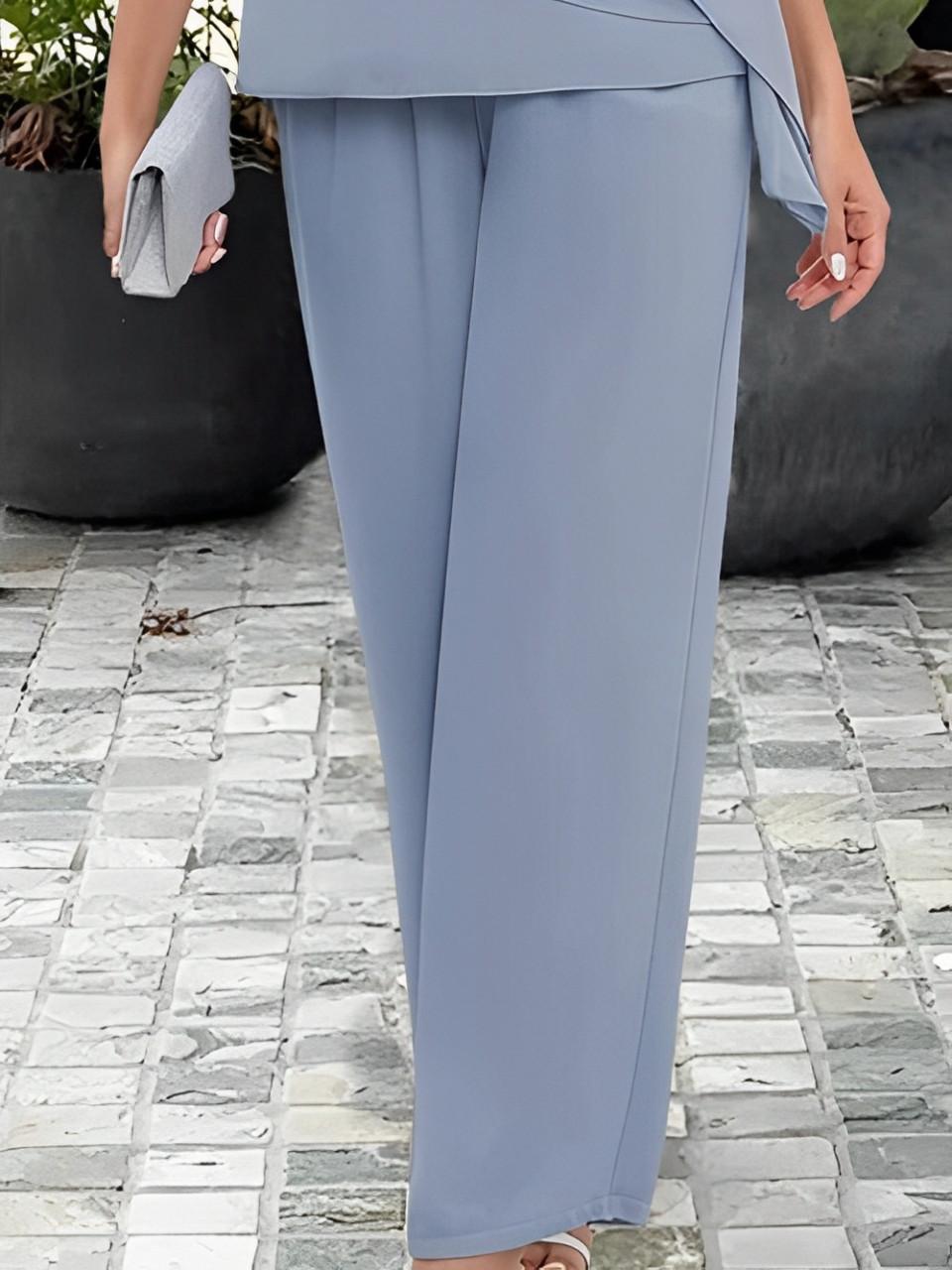 Completo Due Pezzi Elegante con Maniche Volant per Donna | Ideale per la Primavera