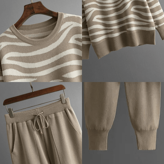 Ensemble Lounge Décontracté à Motif Léopard pour Femme - Emilia Lane
