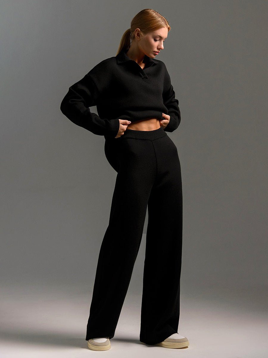 Ensemble Pantalon à Col Polo pour Femmes - Emilia Lane