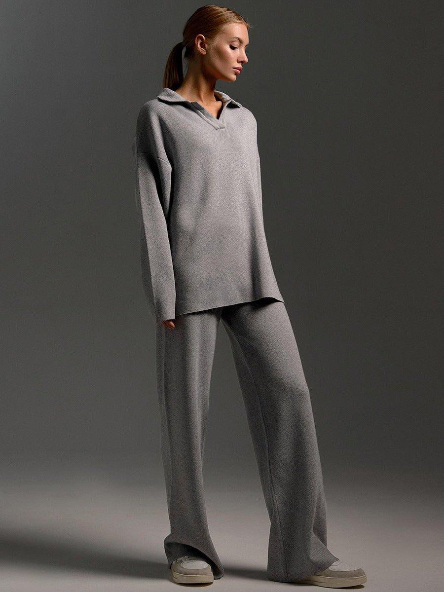 Ensemble Pantalon à Col Polo pour Femmes - Emilia Lane