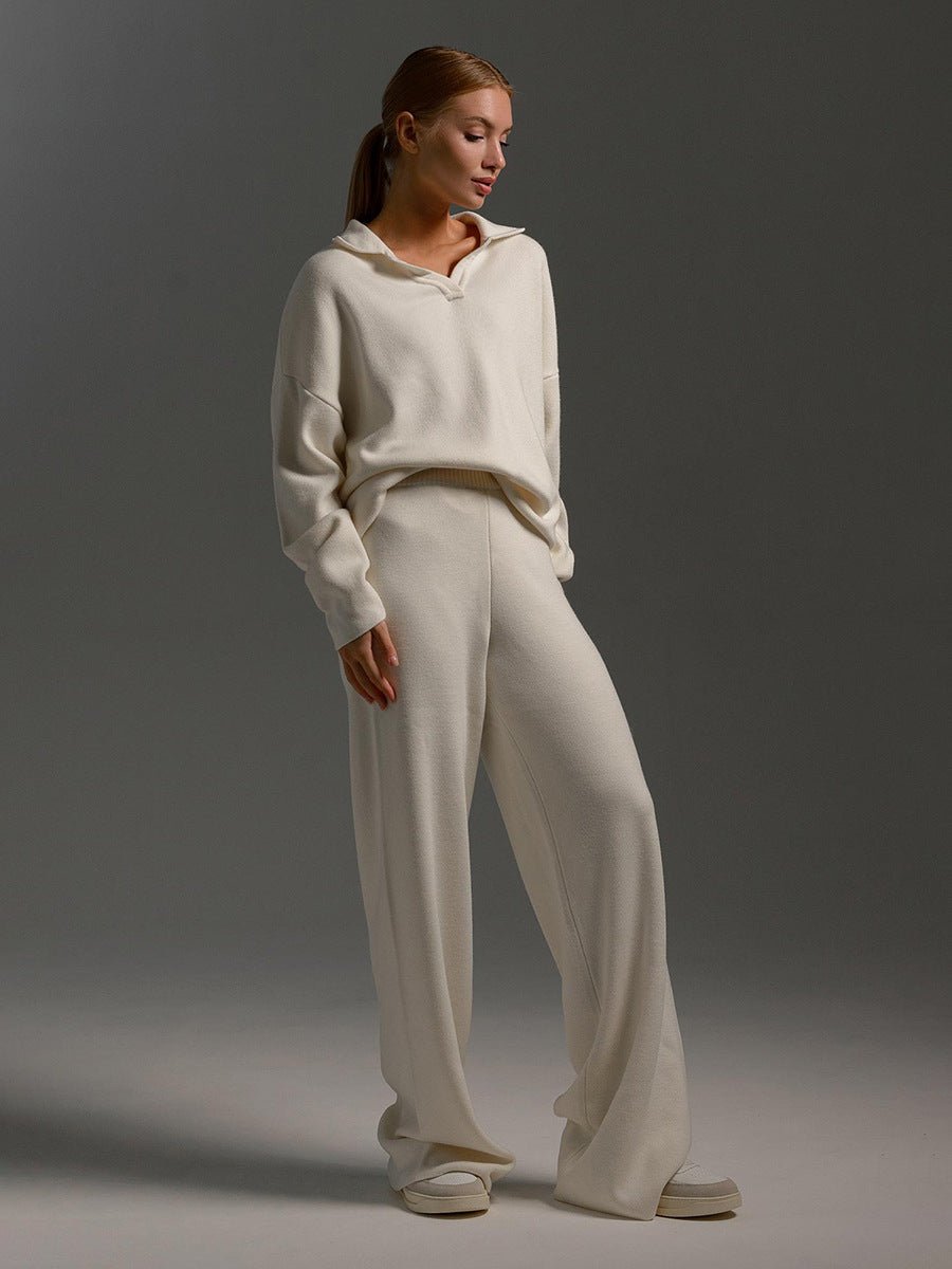 Ensemble Pantalon à Col Polo pour Femmes - Emilia Lane