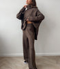 Ensemble pull à col roulé avec pantalon pour femme - Emilia Lane