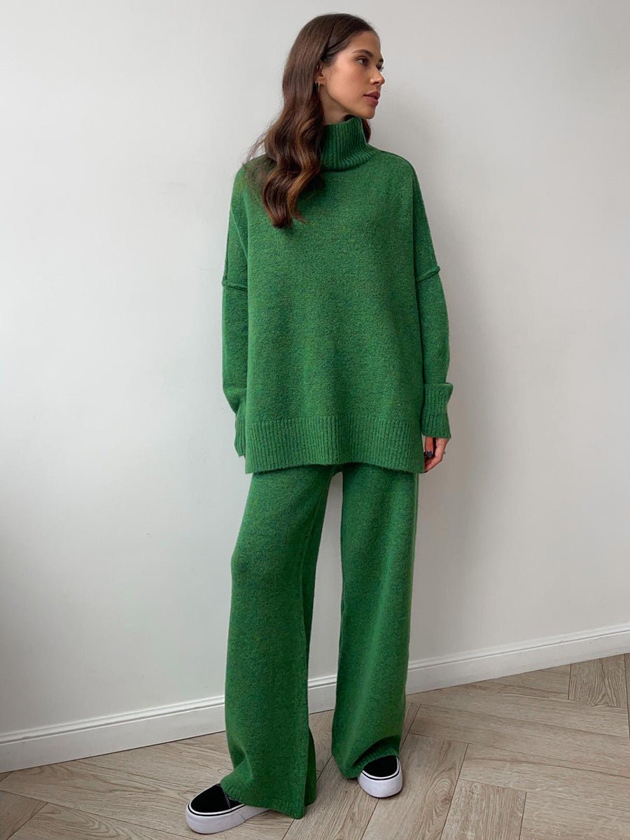 Ensemble pull à col roulé avec pantalon pour femme - Emilia Lane