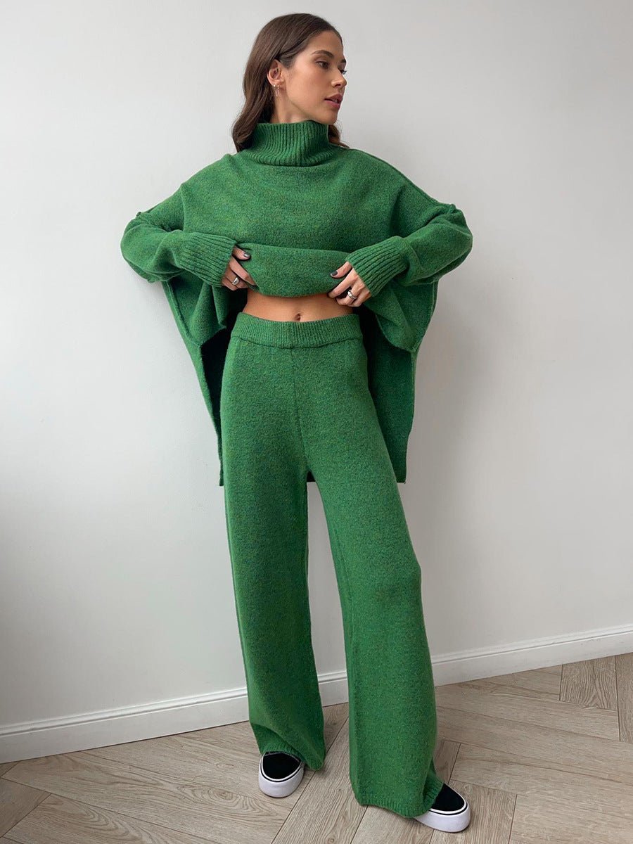 Ensemble pull à col roulé avec pantalon pour femme - Emilia Lane