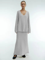 Ensemble Pull et Jupe en Tricot pour Femmes - Emilia Lane