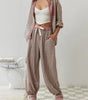 Ensemble Pyjama Pantalon Long en Polyester pour Femme - Emilia Lane