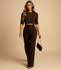 Ensemble Top et Pantalon Tailleur pour Femmes - Emilia Lane