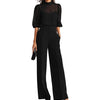 Ensemble Trois Pièces avec Blouse Transparente et Pantalon Large pour Femme | Idéal pour les Banquets - Emilia Lane