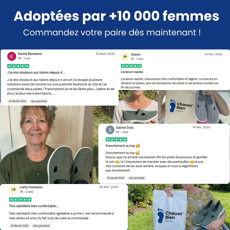 Sneaker comoda e leggera senza lacci in maglia per donna
