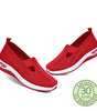 Sneaker comoda e leggera senza lacci in maglia per donna