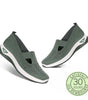 Sneaker comoda e leggera senza lacci in maglia per donna
