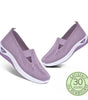 Sneaker comoda e leggera senza lacci in maglia per donna