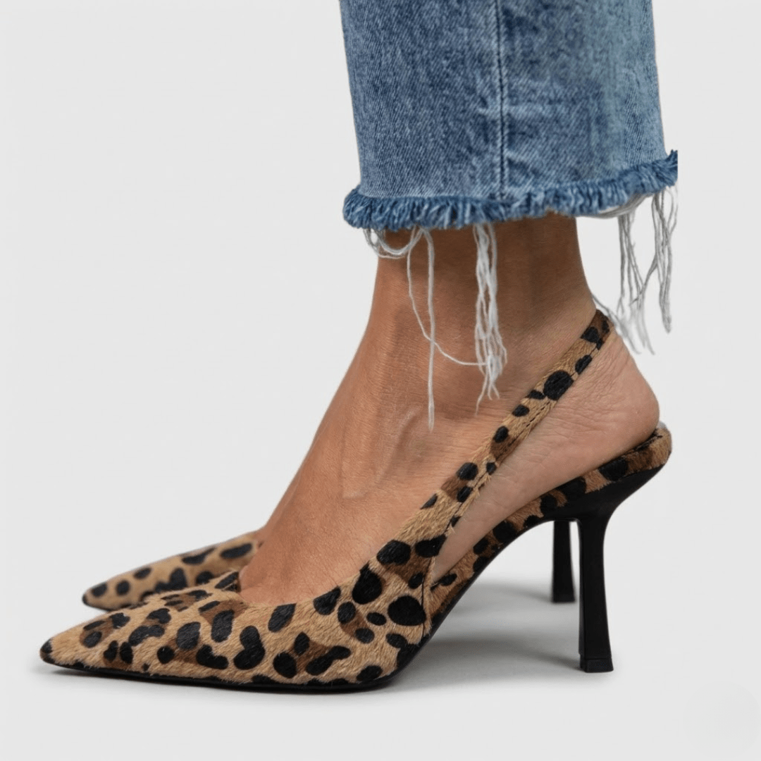 Escarpins à Talons Aiguilles Motif Léopard pour Femmes - Emilia Lane