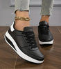 Scarpe con Zeppa Confortevoli in Finta Pelle per Donna
