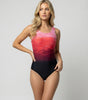 Costume da bagno sportivo con schiena scoperta per donna