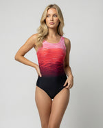Costume da bagno sportivo con schiena scoperta per donna