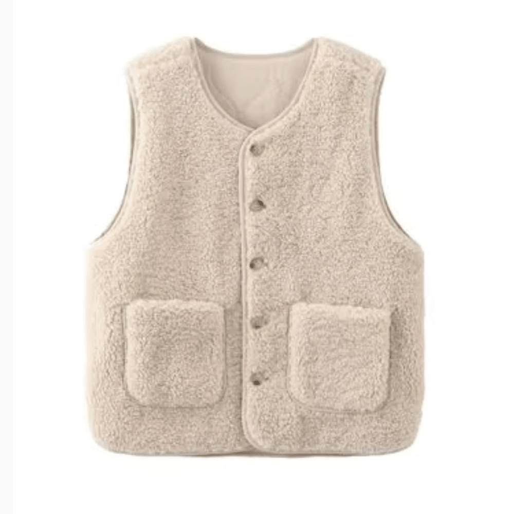 Gilet senza maniche trapuntato e caldo per donna