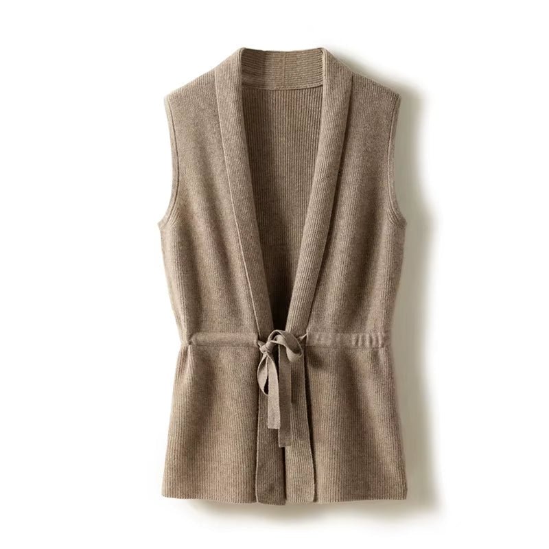 Gilet Sans Manches en Laine Mérinos pour Femmes - Emilia Lane
