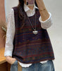 Gilet Tricoté Artisanal à Encolure Ronde pour Femmes - Emilia Lane