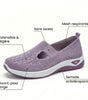 Sneaker comoda e leggera senza lacci in maglia per donna