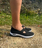 Sneaker comoda e leggera senza lacci in maglia per donna