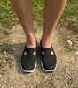 Sneaker comoda e leggera senza lacci in maglia per donna