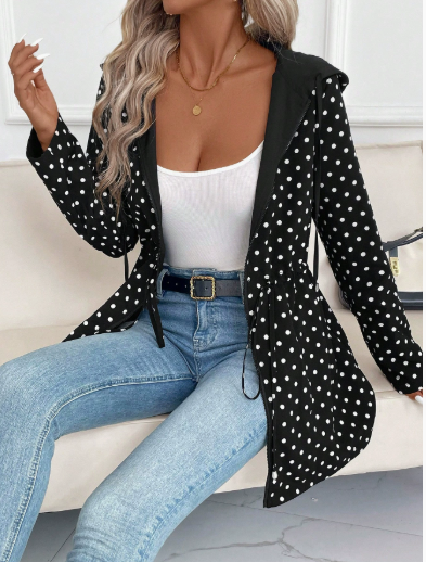 Manteau Réversible avec Imprimé Léopard pour Femmes