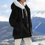 Felpa oversize con cappuccio da donna