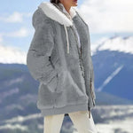 Felpa oversize con cappuccio da donna