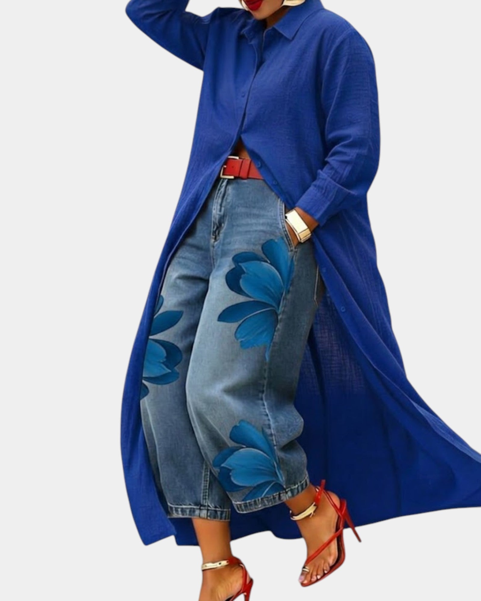 Completo Camicia e Pantaloni Larghi da Donna | Ideale per l'Uso Quotidiano