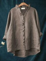 Blouse imprimée manches courtes pour femmes