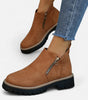 Bottines courtes à semelle crantée pour femmes