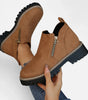 Bottines courtes à semelle crantée pour femmes