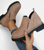 Bottines courtes à semelle crantée pour femmes