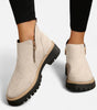 Bottines courtes à semelle crantée pour femmes
