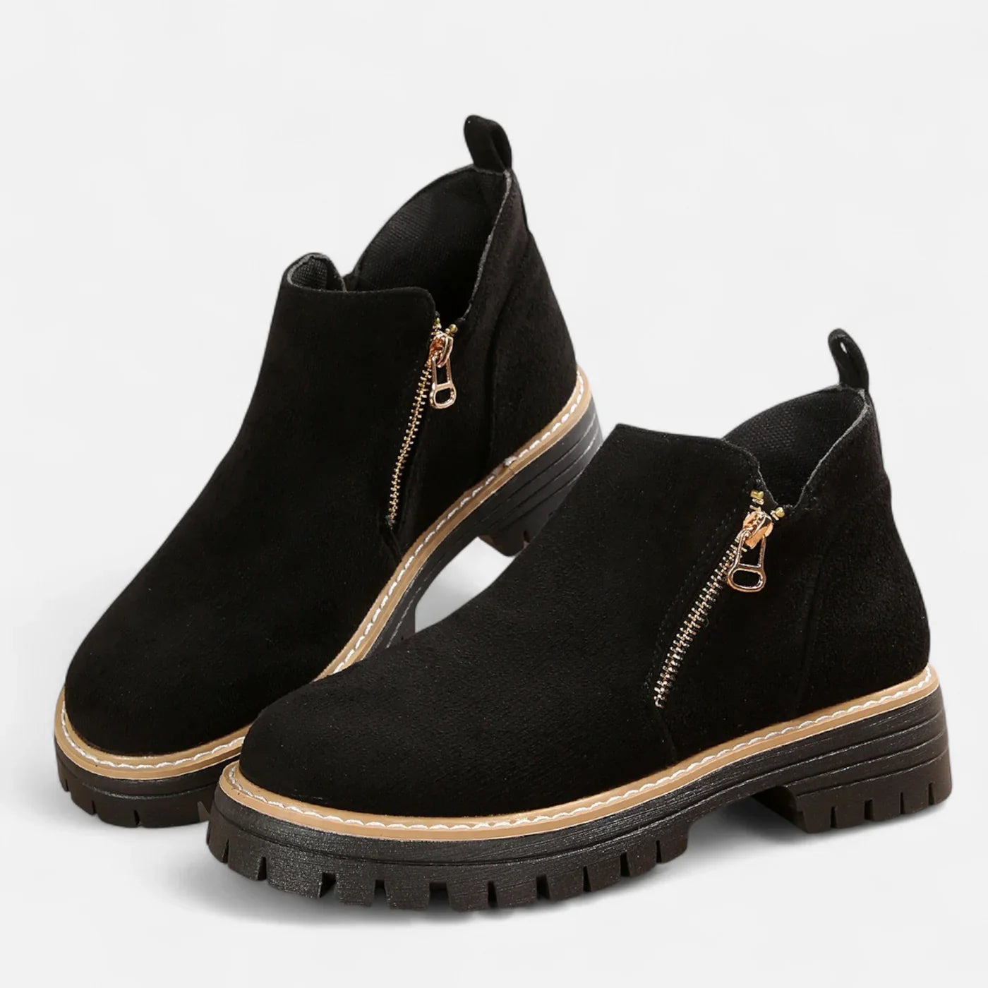 Bottines courtes à semelle crantée pour femmes