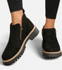 Bottines courtes à semelle crantée pour femmes