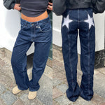 Jeans décontractés à motif d'étoiles pour Femme - Emilia Lane