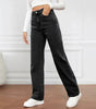Jeans droits taille haute pour femmes - Emilia Lane