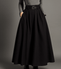 Jupe plissée longue haute taille pour Femme - Emilia Lane