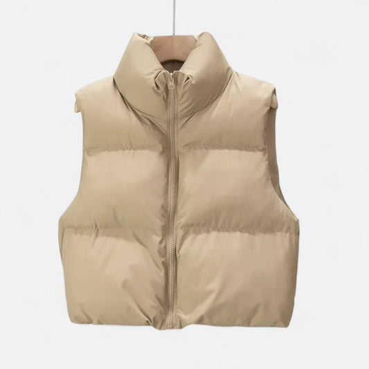 Veste Chaude à Taille Haute sans Manches pour Femmes
