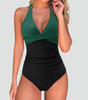 Costume da bagno intero modellante con scollo a V per donna | Ideale per l'estate